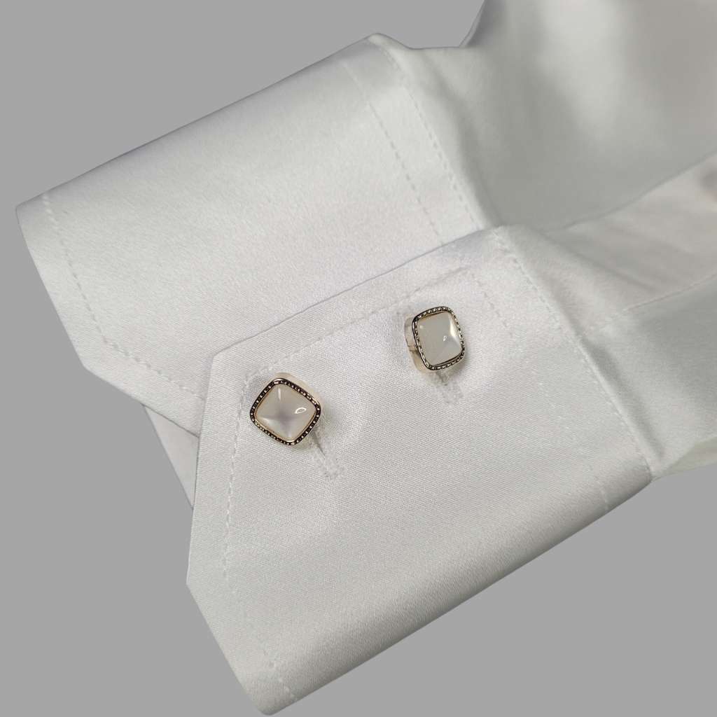 Men's White Silk Shirt | 1000 Kingdoms