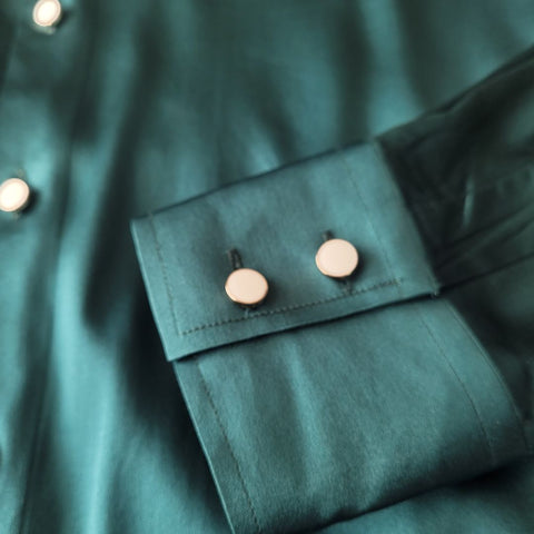 Men's Money Green 100% Silk Shirt | 1000 Kingdoms Slim Fit / 4XL Men's Money Green 100% Silk Shirt | 1000 Kingdoms Slim Fit / 4XL
