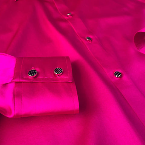 Men's Pink 100% Silk Shirt | 1000 Kingdoms Slim Fit / Medium Men's Pink 100% Silk Shirt | 1000 Kingdoms Slim Fit / Medium