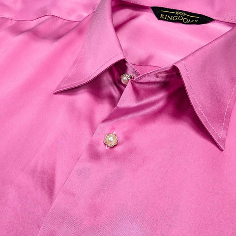 Mens Shirt Hot Pink Silk Button Down Shirt Mens Light Pink Short Sleeve 100% Silk Shirt 1000 Kingdoms Slim Fit Small Mens Shirt Hot Pink Silk Button Down Shirt Mens Light Pink Short Sleeve 100% Silk Shirt 1000 Kingdoms Slim Fit Small
